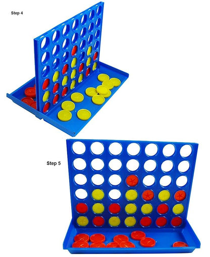 Bingo Game Set – Four in A Row Classic Family Pocket Game