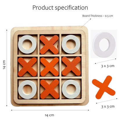 Wooden Tic Tac Toe Game