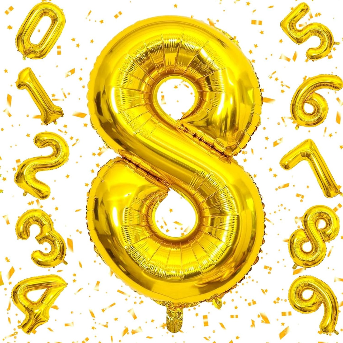 Number Golden Foil Balloon – 32 inch Size