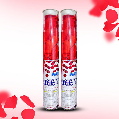 Party Poppers with Rose Petal Confetti – Biodegradable Celebration Poppers