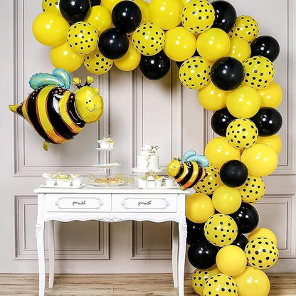 Honey Bee Shape Foil Balloons (32 Inch) – 4 Pcs