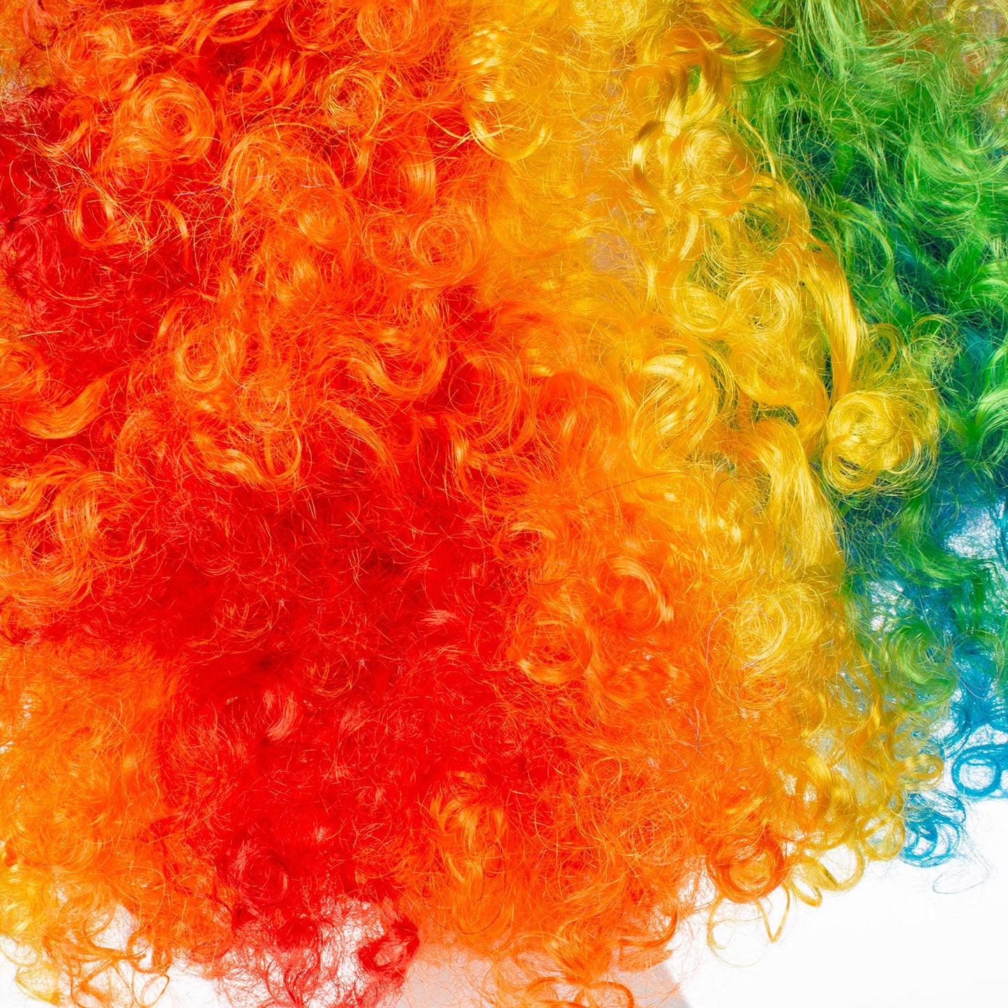 Unisex Short Fluffy Afro Funny Wigs for Halloween, Holiday Party & Clown Costume