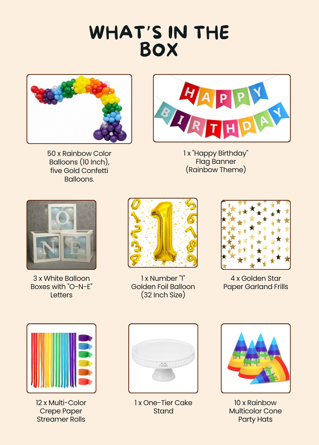 It's Your Kids First Birthday Surprise Decor Kit