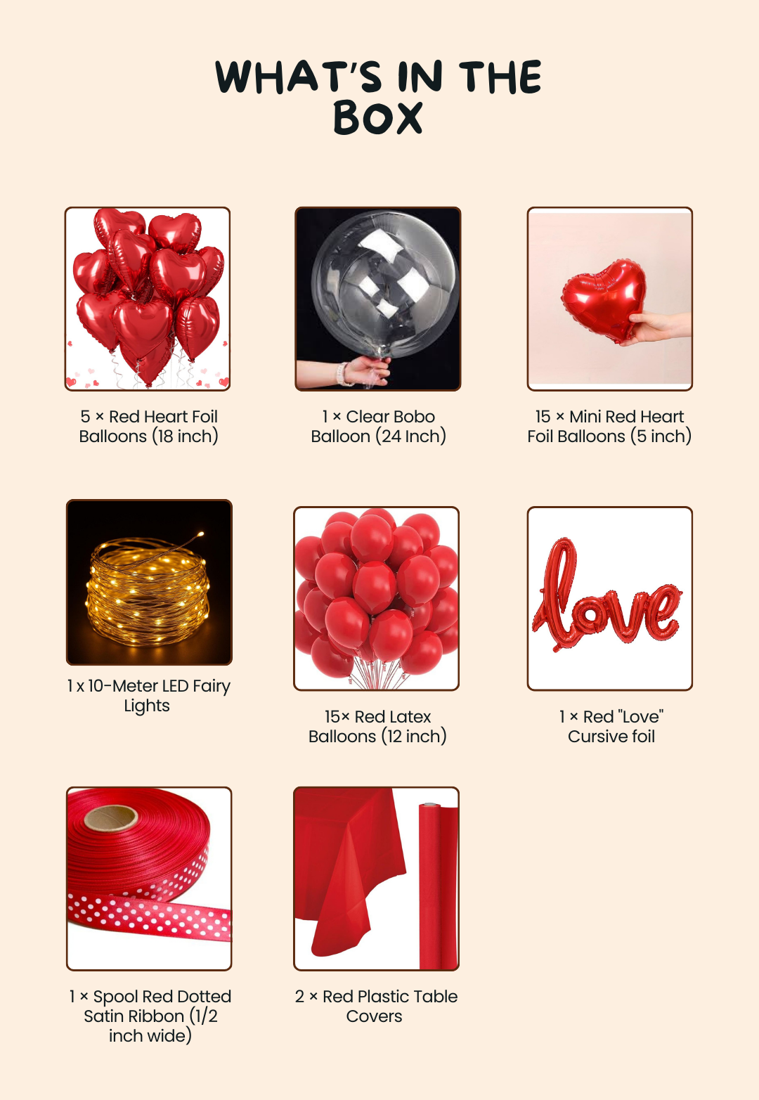 Red Ribbon Romance – Complete Valentine's Proposal & Decoration Kit (Basic)