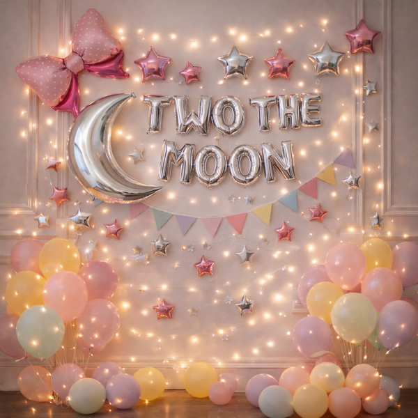 Two The Moon Dreamscape Birthday Decor – 2nd Birthday Outer Space & Pastel Theme Kit
