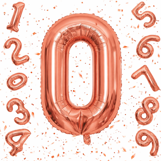 Number Rose Gold Foil Balloon – 32 inch Size