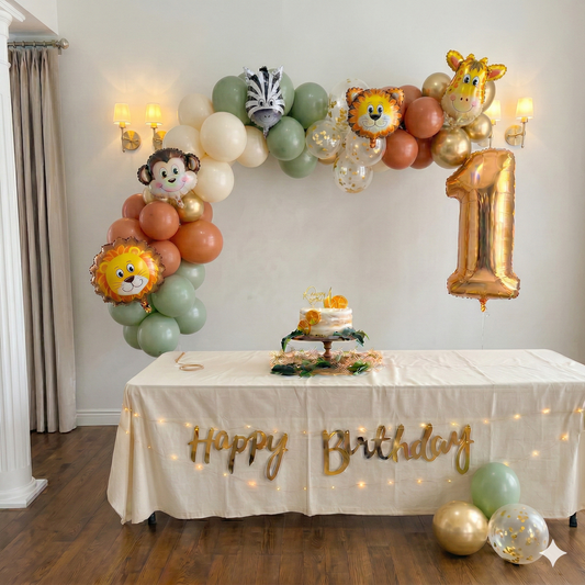Wild One Luxe – Safari First Birthday Kit