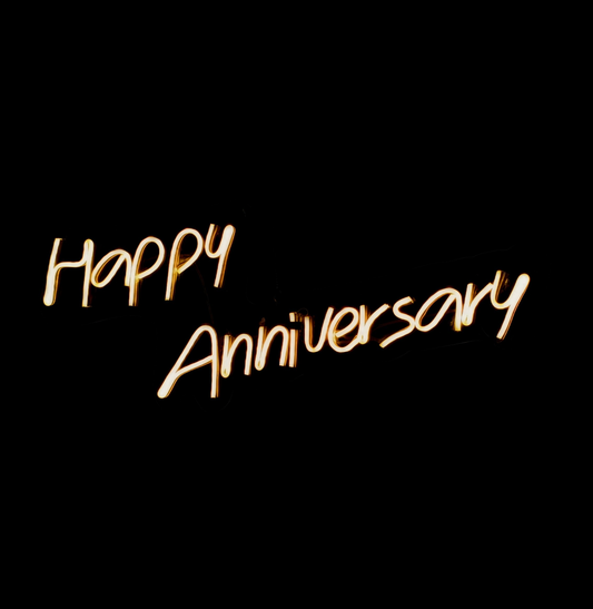 Happy Anniversary Neon Sign