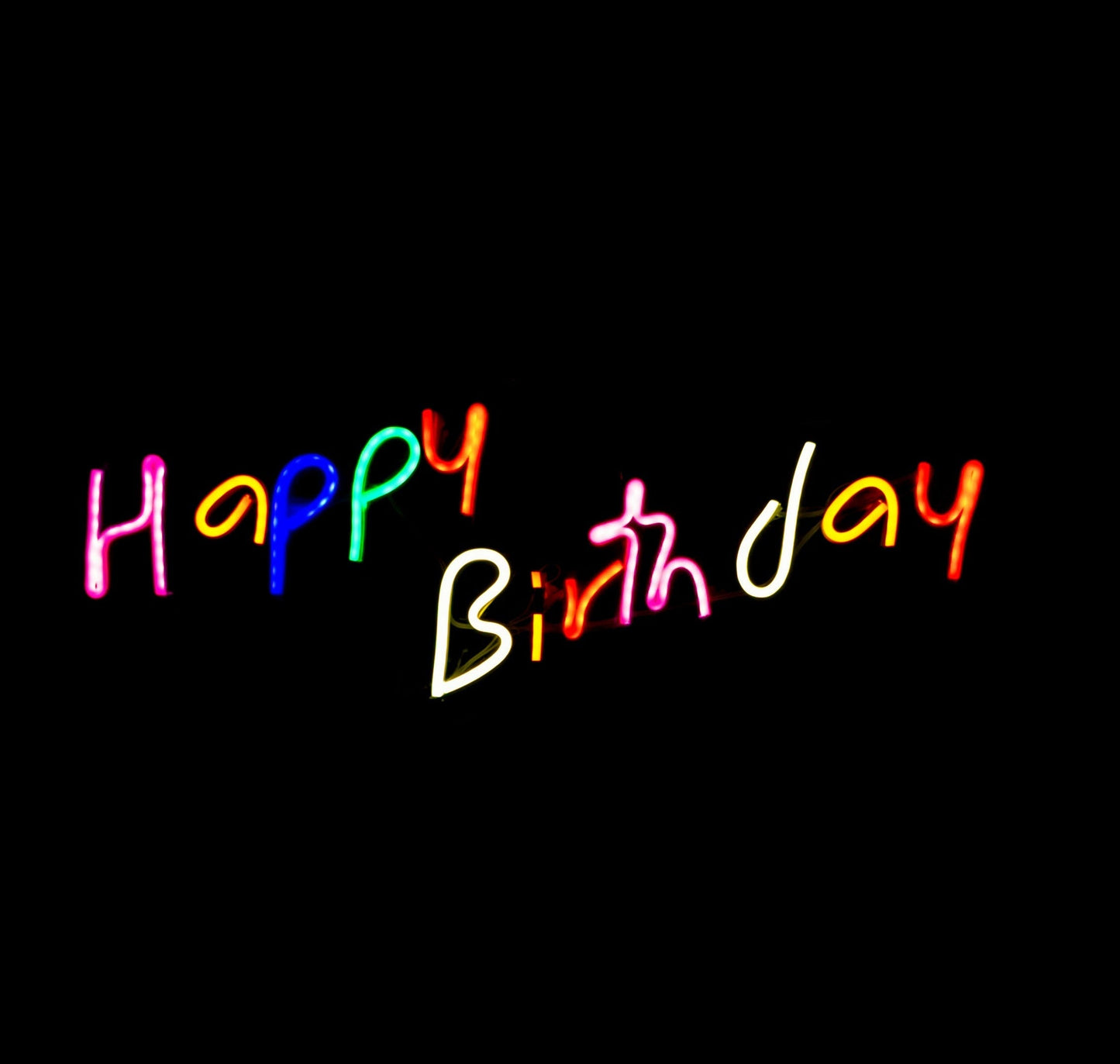 Happy Birthday Neon Sign