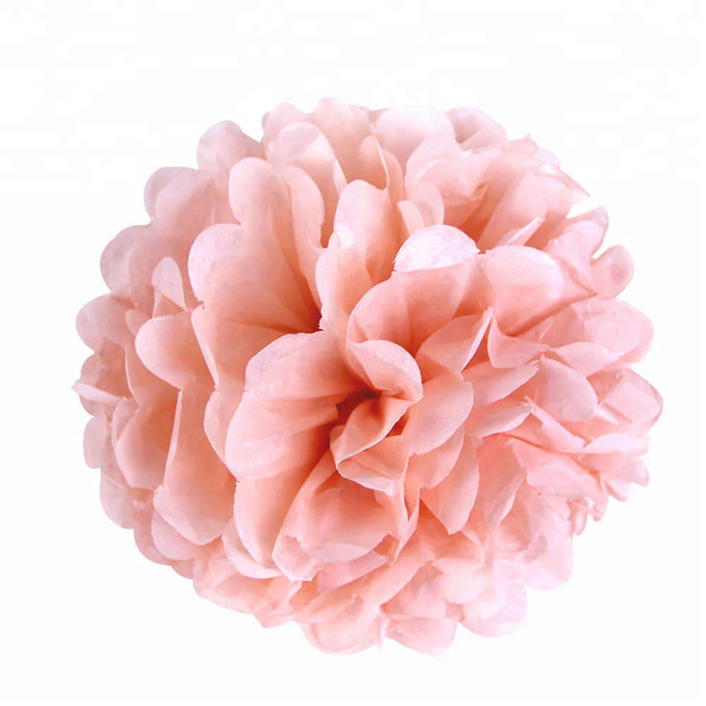 Baby pink Tissue Paper Pom Poms – Flower Balls(14 Inch)