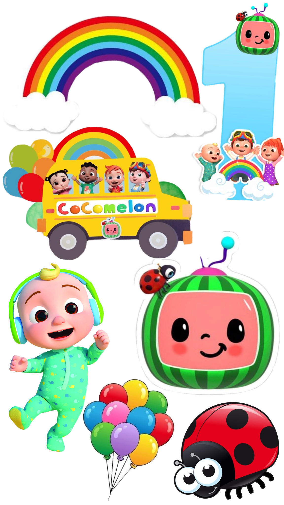 Cocomelon Theme Cake/Cupcake Topper