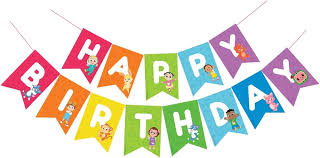 CoComelon Theme Happy Birthday Banner – Kids Birthday Party Decoration