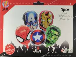 🦸‍♂️🎉 Avengers Foil Balloon – 5 Pieces Set for Simple Birthday Decorations