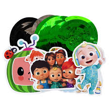 Cocomelon Theme Swirl Hanging Decorations – Pack of 12