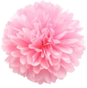 Pink Tissue Paper Pom Poms – Flower Balls 10 inches