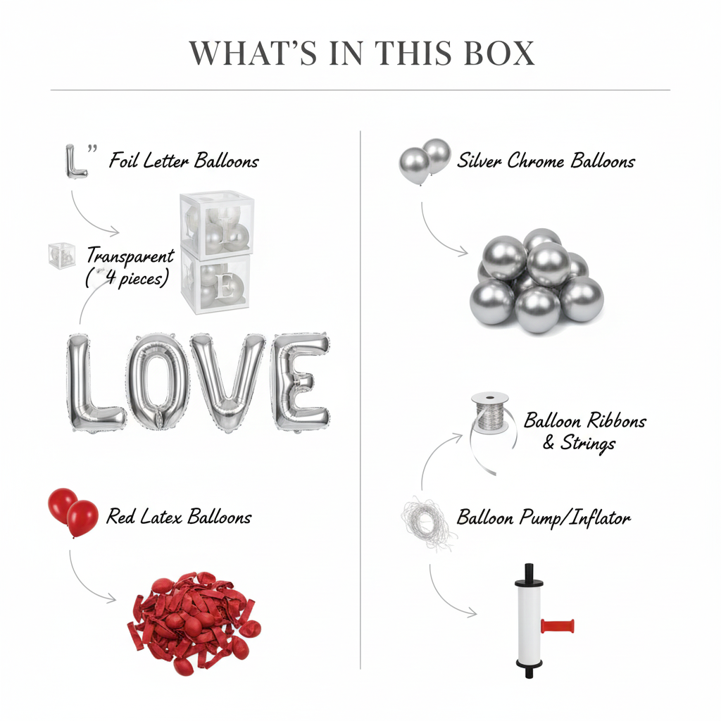 Love Celebration Party Decor Set