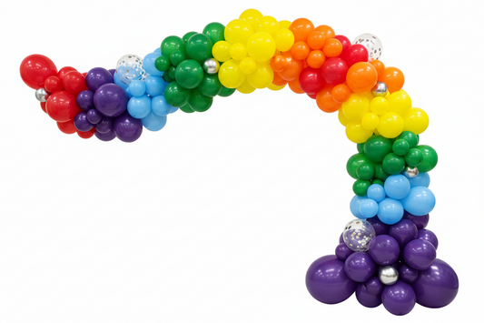 🌈 Rainbow Color Balloons – 10 Inch (Pack of 125) | 6 Vibrant Colors for Party Decoration