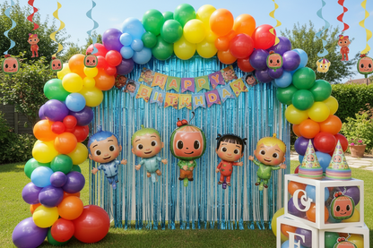 CoComelon Birthday Decoration Combo Kit – Full Party Set (159 Pcs)