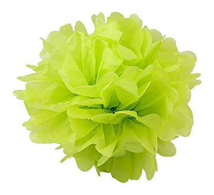 Lime Green Tissue Paper Pom Poms – Flower Balls (10 Inch)