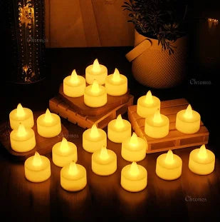 LED Candles – Battery Operated Flameless & Smokeless Decorative Lights (Pack of 10)
