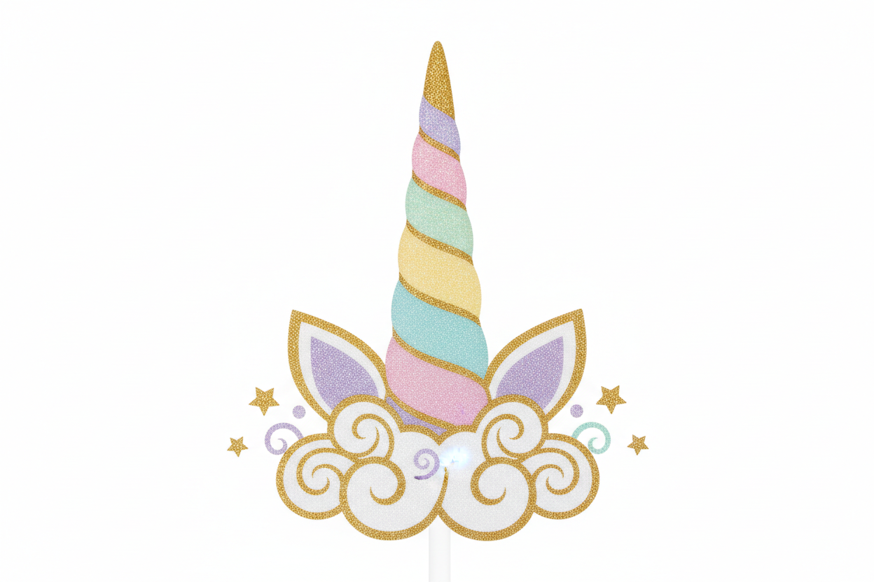 unicorn cake topper horn